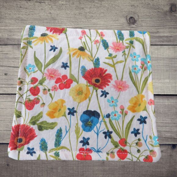 Jar Gripper, Handmade Jar Opener, Set of 3 Floral Fabric Lid Opener - Picture 4 of 6